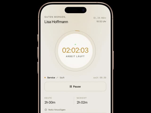 LogClock Stempeluhr App
